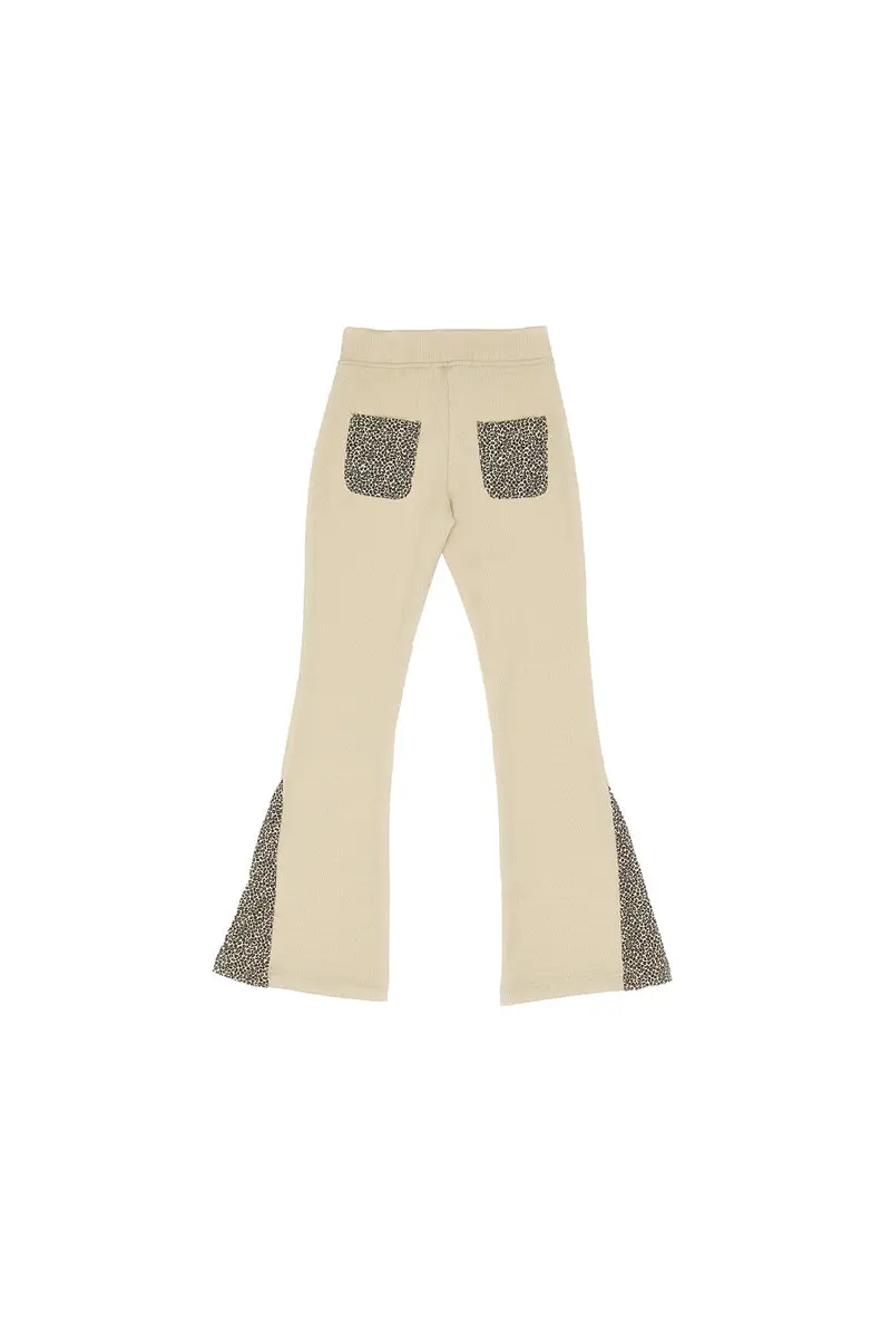 Pantaloni Beige Con Fantasia Animalier PITT KIDS PT-K-P-7006 miniatura 2
