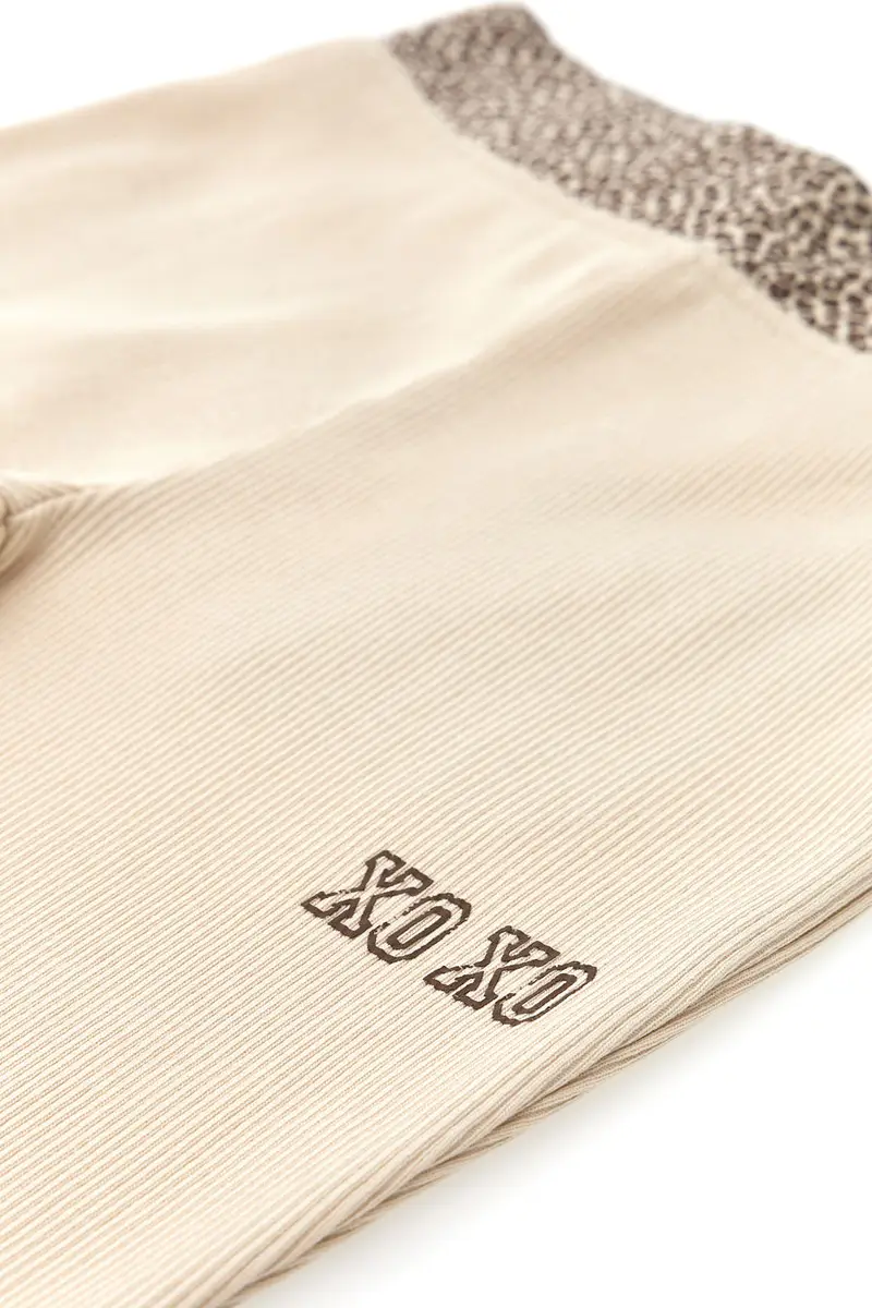 Pantaloni Beige Con Fantasia Animalier PITT KIDS PT-K-P-7006 miniatura 3