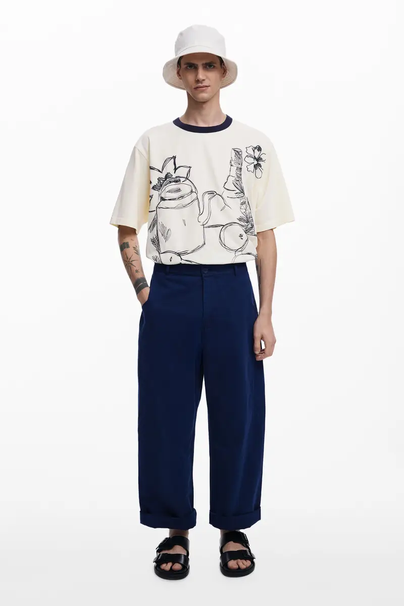 Desigual Pantaloni cargo Blu 2067315