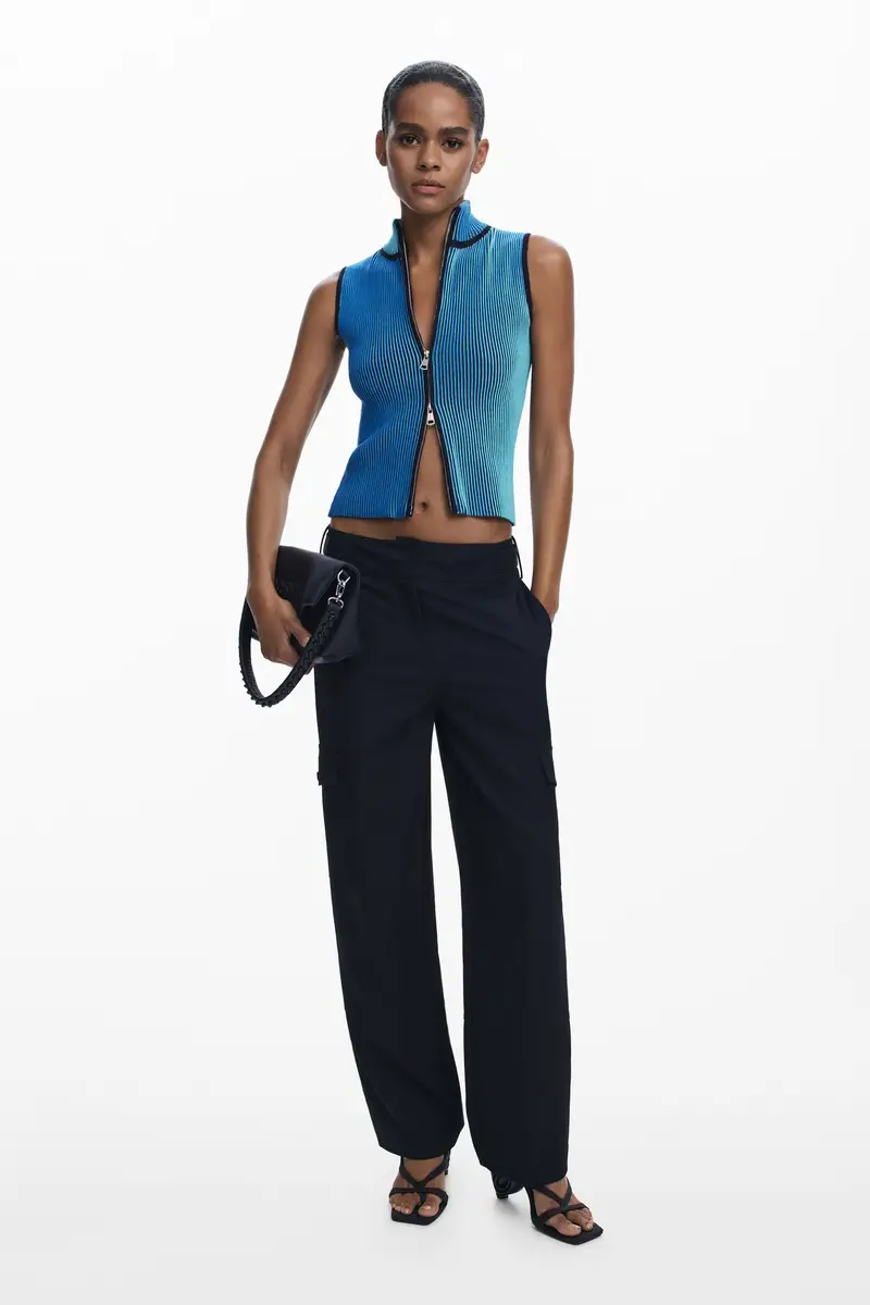 Desigual Pantaloni cargo Nero 2066083