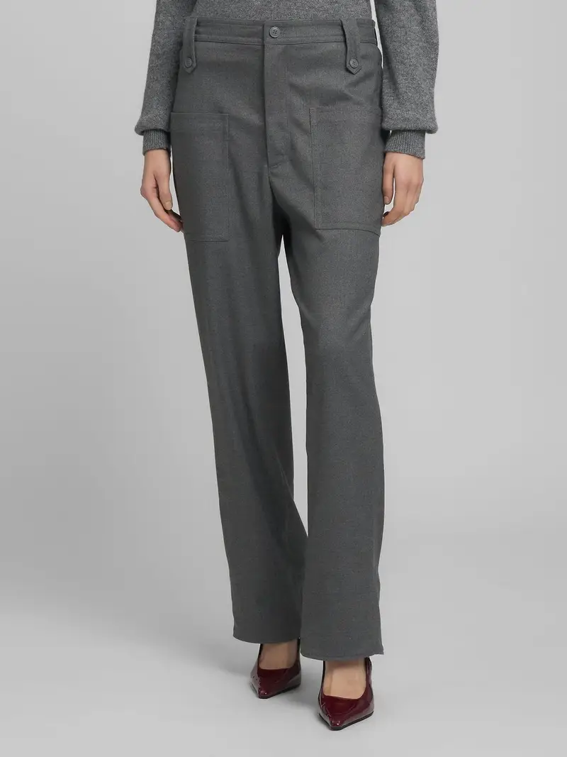 Pantaloni Comfort Fit In Twill
