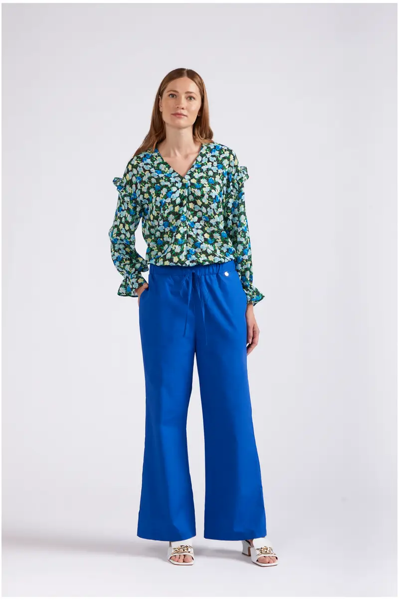 pantaloni con vita elasticata royal