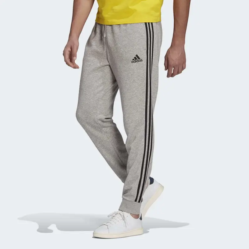 Pantaloni Essentials French Terry Tapered Cuff 3-Stripes |  Adidas