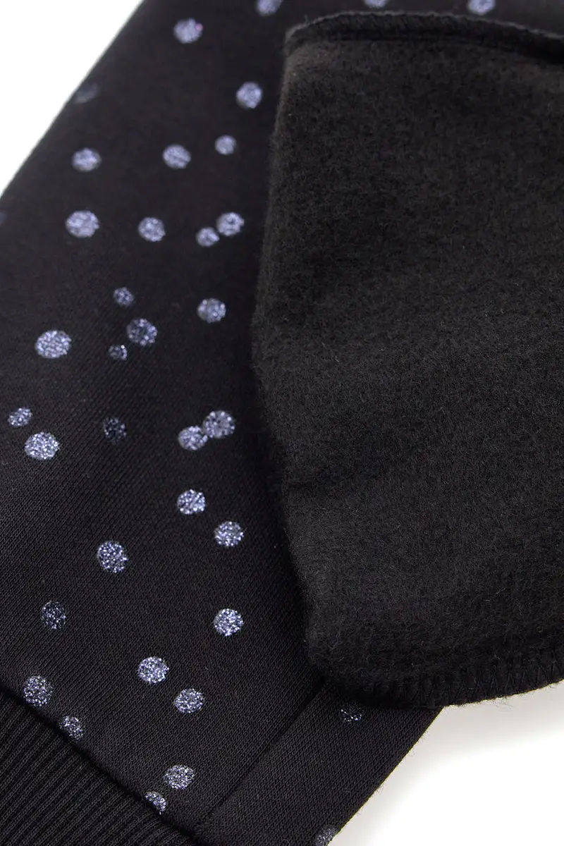 Pantaloni in tuta neri con pois PITT KIDS 6004 miniatura 3