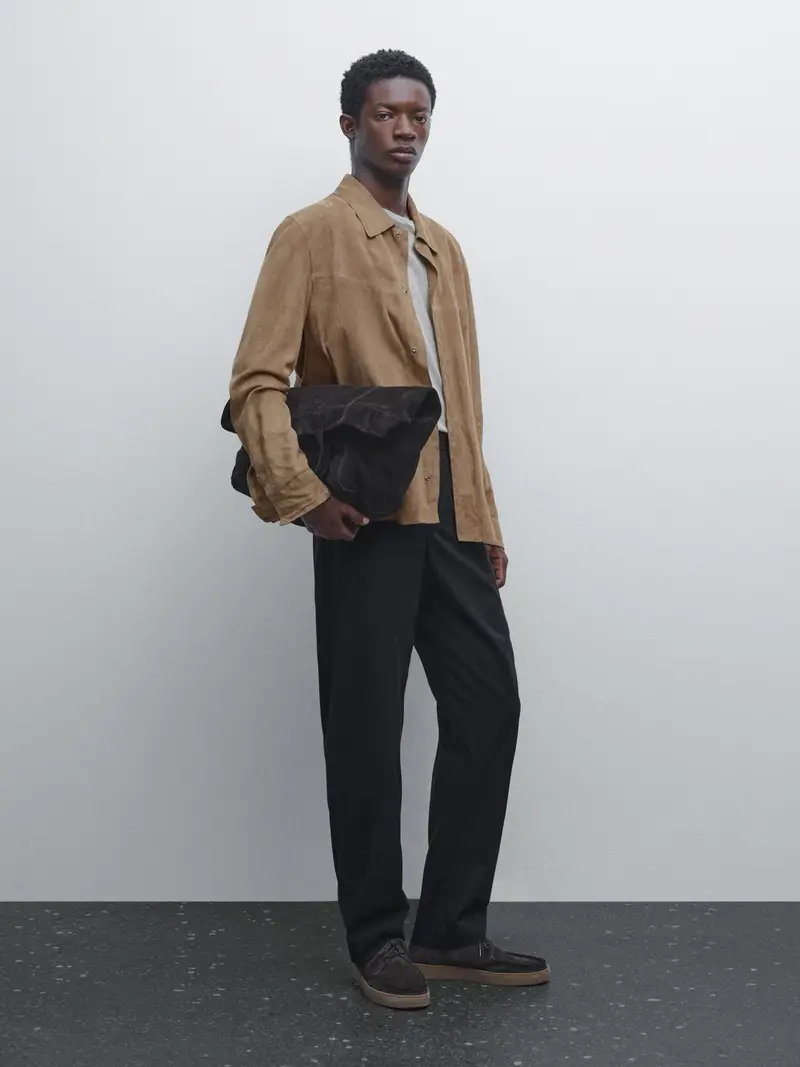 Pantaloni Jogger Fit 100% Cotone - Blu Marino - Xl - Massimo Dutti - Maschile