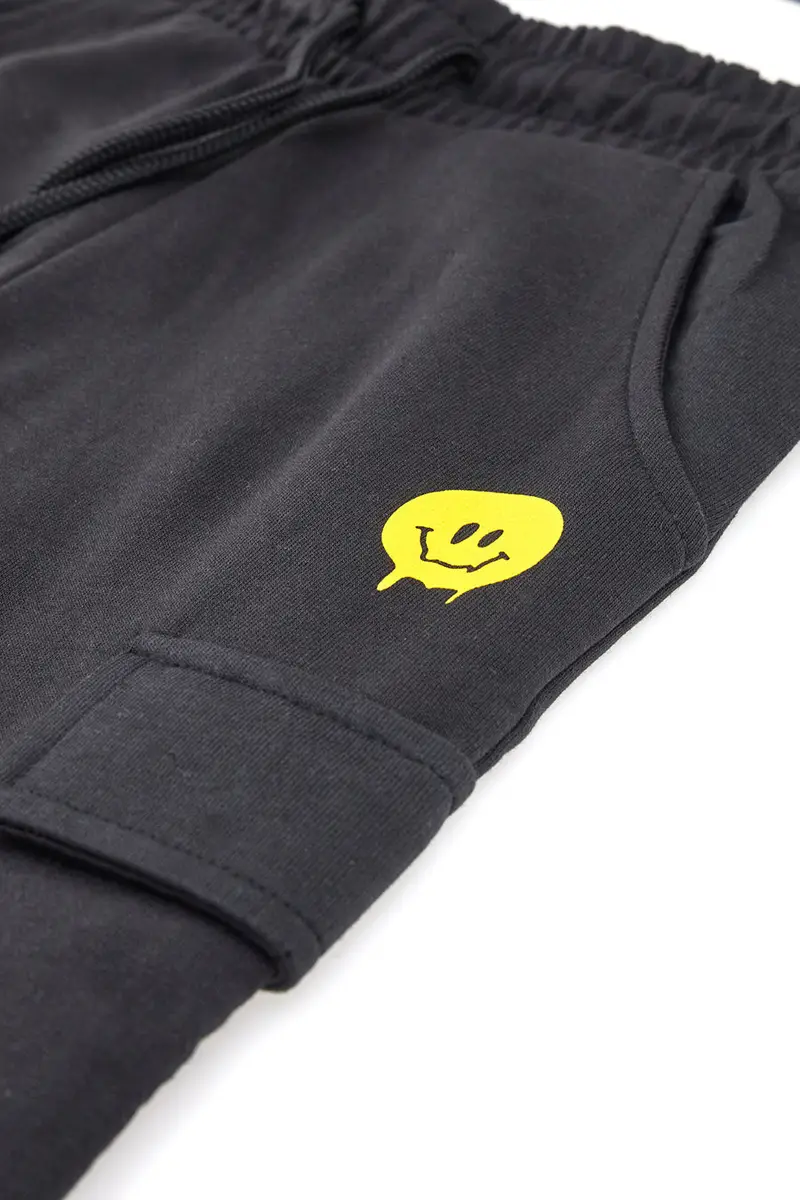 Pantaloni Neri Con Smile Pitt Kids PT-K-P-7020 miniatura 2