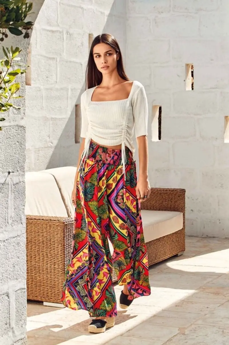 PANTALONI PALAZZO POP | Colore: Multi | Taglia: L