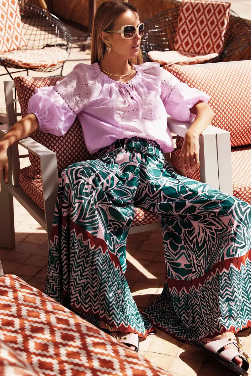 PANTALONI PALAZZO TONI SMERALDO | Colore: Multi | Taglia: S