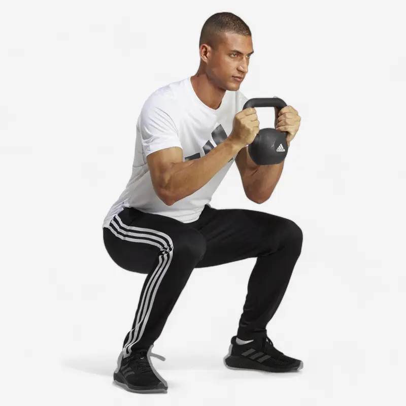 Pantaloni tuta ADIDAS uomo palestra regular fit traspiranti neri |  Adidas