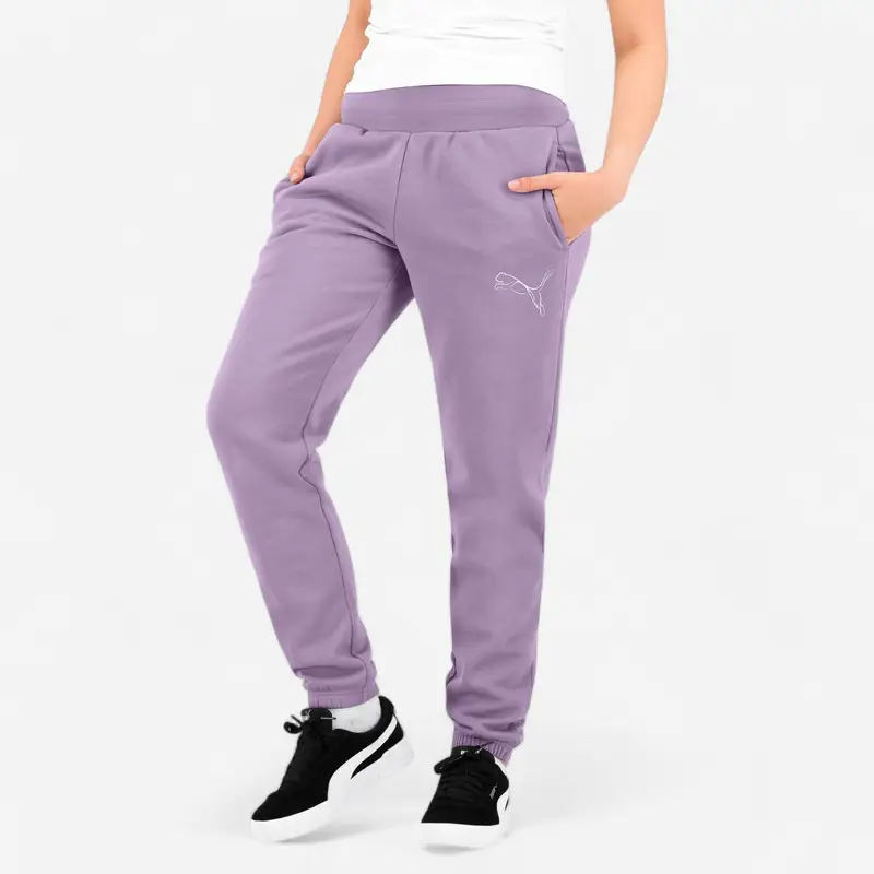 Pantaloni tuta Puma donna regular fit traspiranti lavanda |  Puma