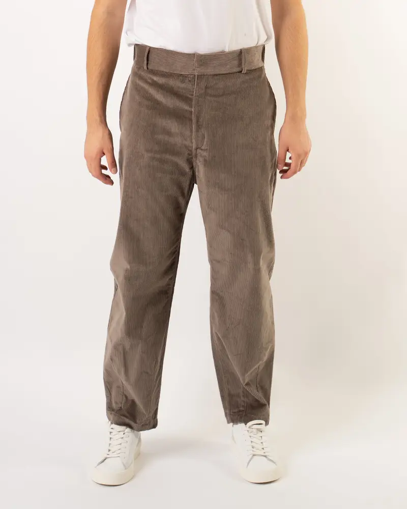 Pantaloni Velluto Coste Fango