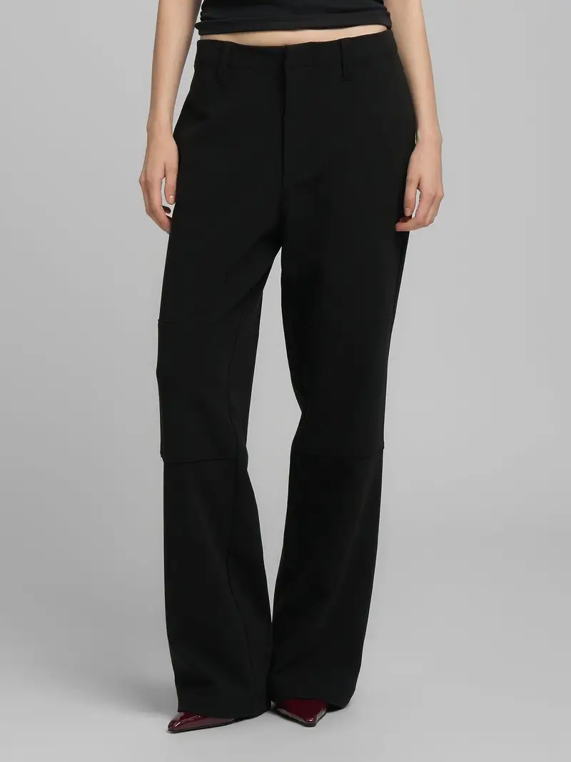 Pantaloni Wide Leg In Twill