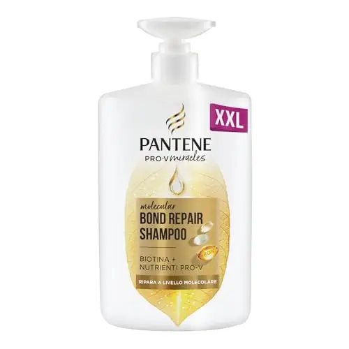 Pantene Molecular Bond Repair Shampoo con Biotina 250ml Formula Pro-V Concentrata per Capelli Danneggiati. Protegge e