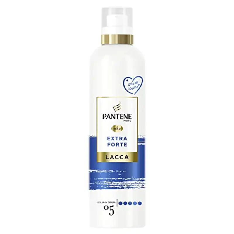 Pantene Pro-V Lacca Per Capelli, Extra Forte, Con Olio Di Jojoba, Termoprotettore, Fissa Il Tuo Look A Lungo Senza Effetto Cartone, Protegge Da Umidità E Raggi UV, 250ML