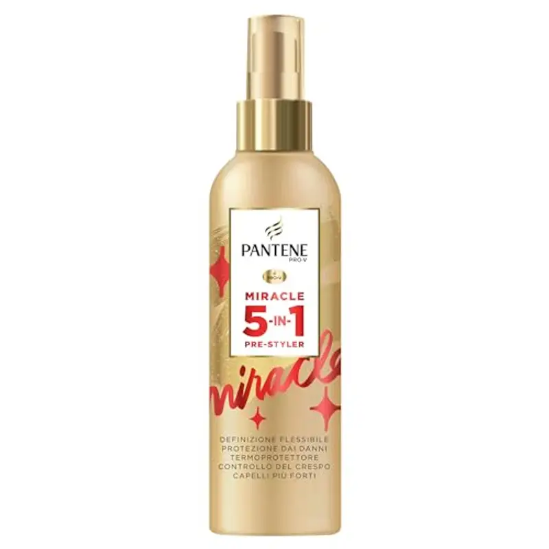 Pantene Pro-V Miracle 5-In-1 Pre-Styler, Spray per Capelli senza Risciacquo, Termoprotettore, per Capelli Flessibili e Modellabili in Qualsiasi Stile, 200 ml