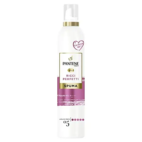Pantene Pro-V Spuma Ricci Perfetti, Nutriente E Termoprotettiva, Con Olio Di Cocco, Ricci Definiti Per Tutto Il Giorno,