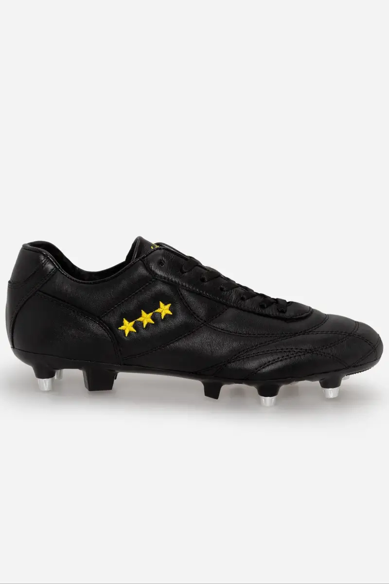 Scarpe da calcio Epoca in pelle nera