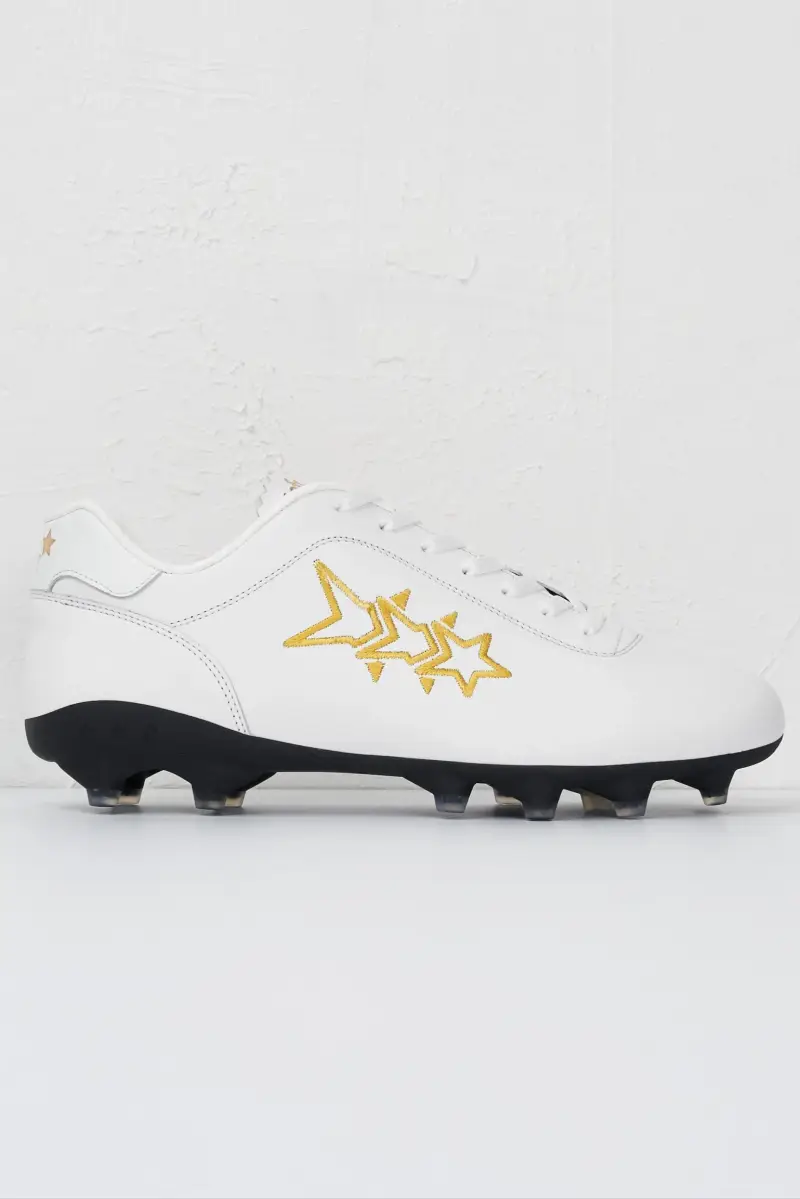 Scarpe da calcio Galassia in pelle bianca