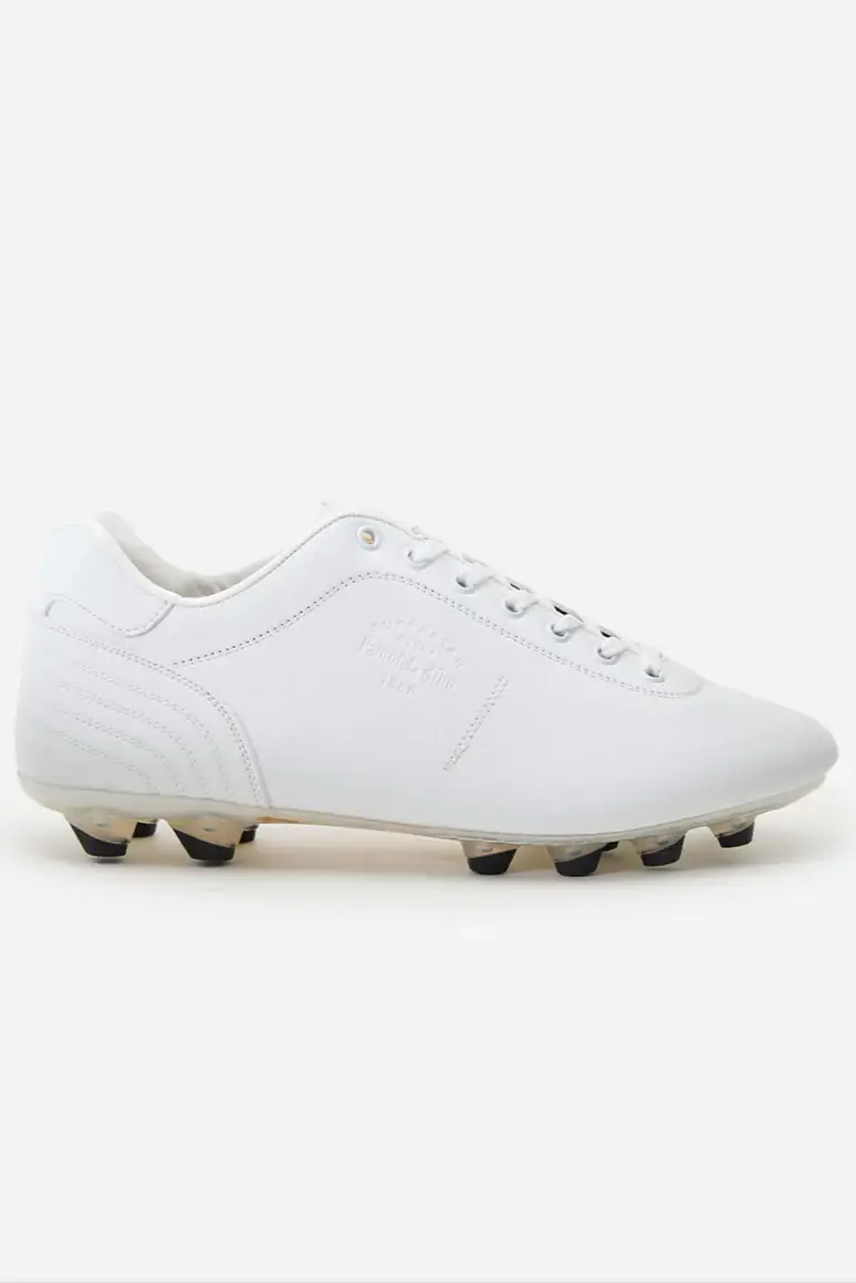 Scarpe da calcio Lazzarini in microfibra bianca