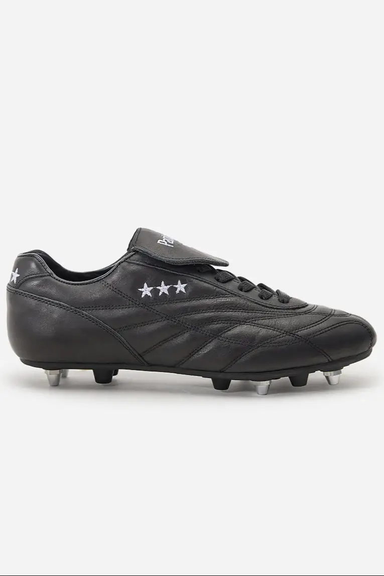 Scarpe da calcio New Star in pelle nera