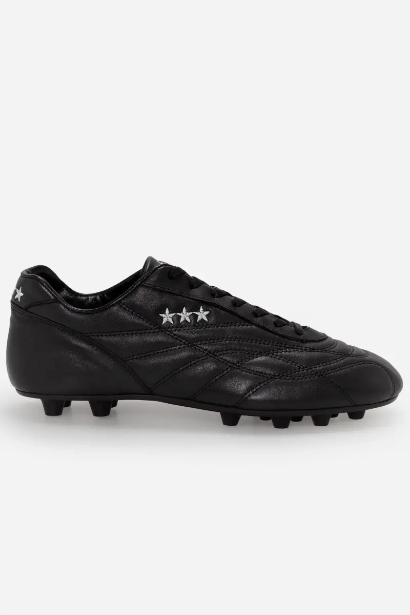 Scarpe da calcio New Star in pelle nera