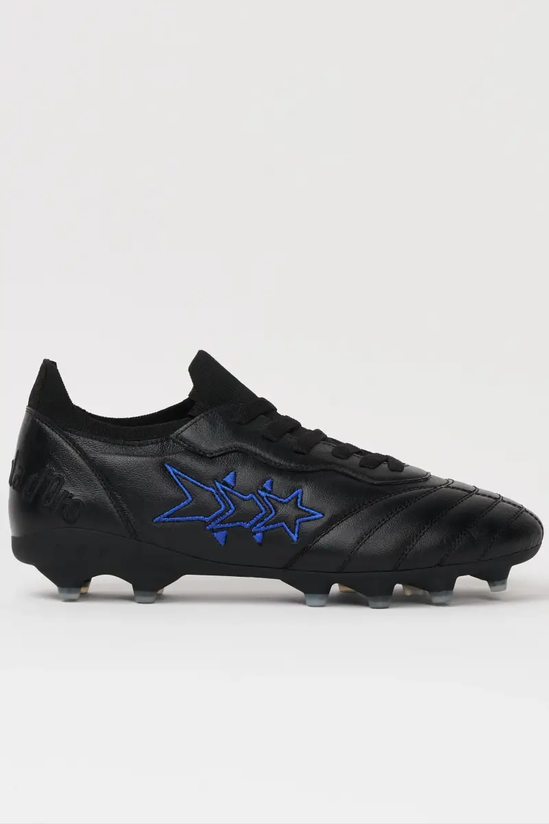 Scarpe da calcio Superstar in pelle nera