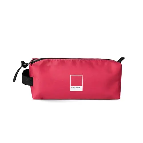 PANTONE Urban - Astuccio Scuola Ufficio Lavoro Portaoggetti 20,5x7,5x6 Poliestere, Astuccio Bambina Bambino, Ragazzi e