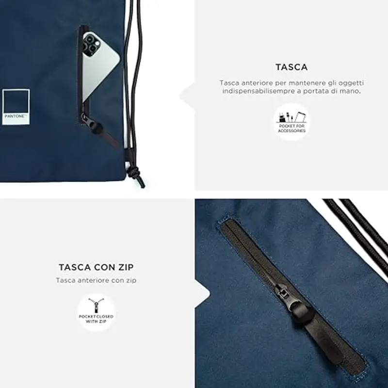 PANTONE™ Urban - Custodia Pc 15.6 Pollici per Laptop e Notebook Max 34x23x1, 8 cm in Poliestere, Busta Porta Pc miniatura 3