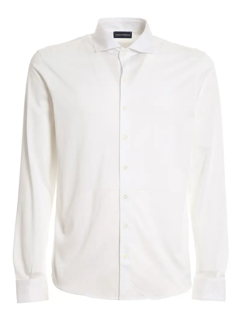 Camicia in jersey Bianco