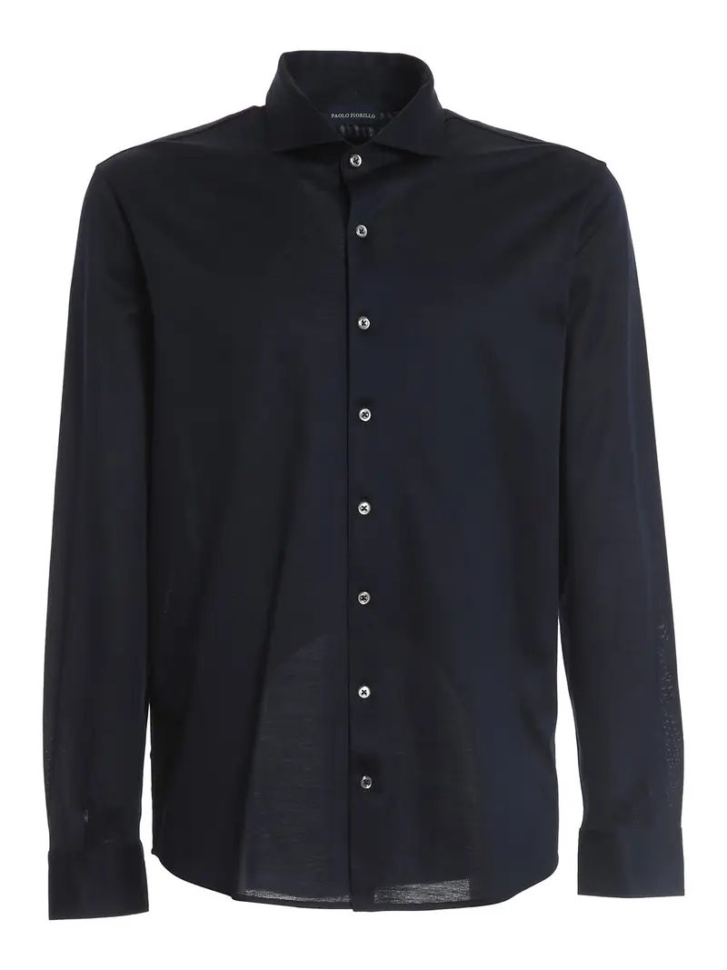 Camicia in jersey Blu