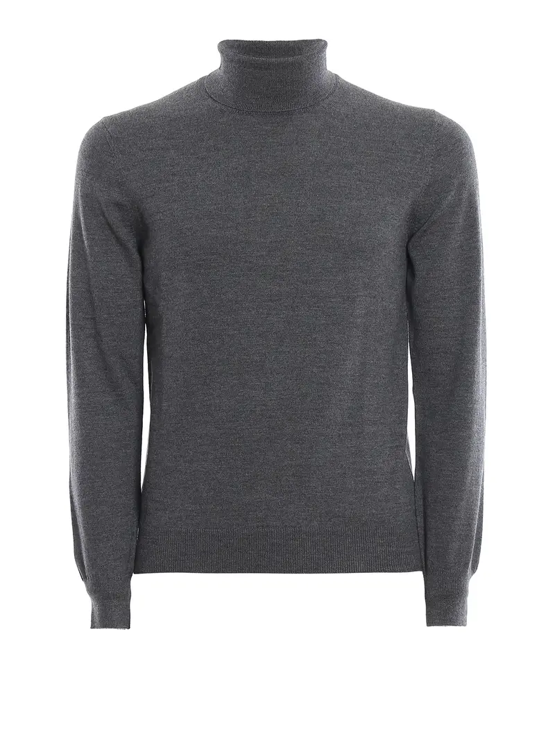 Maglia a collo alto in lana Grigio