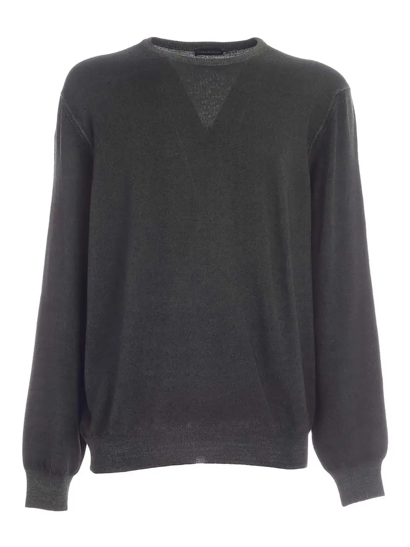 Pullover verde melange