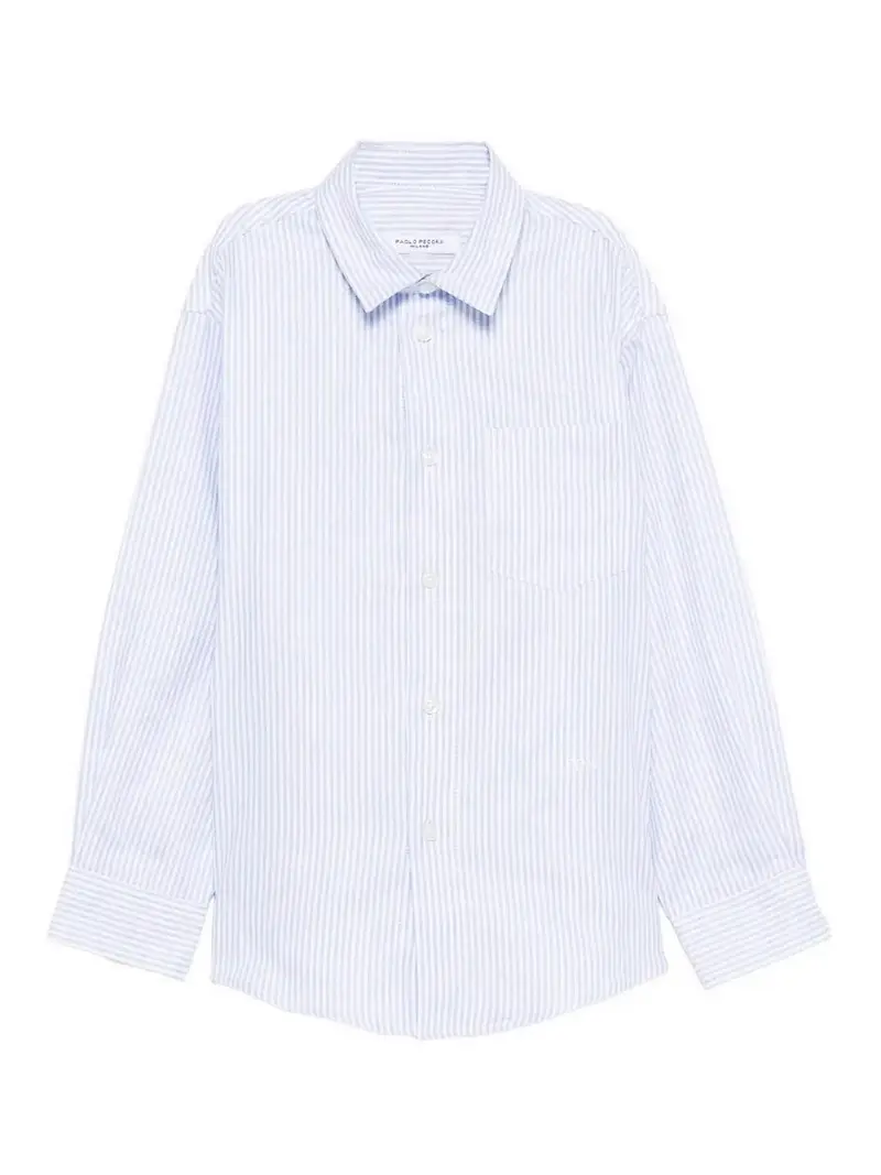 Camicia A Righe Blu