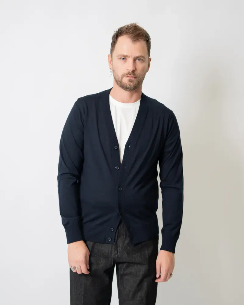 PAOLO PECORA Cardigan Blu 2312247 miniatura 3