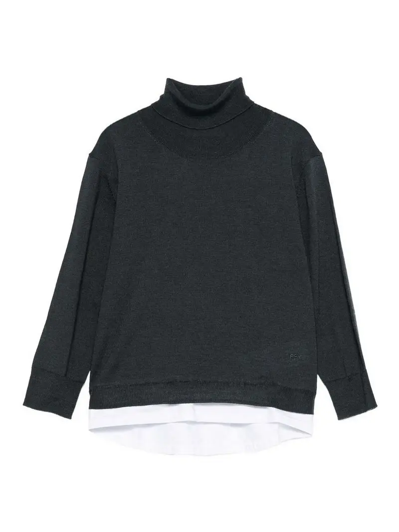 Maglione A Collo Alto Grigio