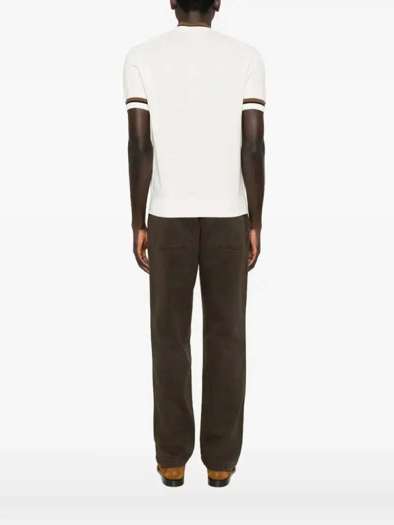 PAOLO PECORA Polo Bianco 4169200 miniatura 3