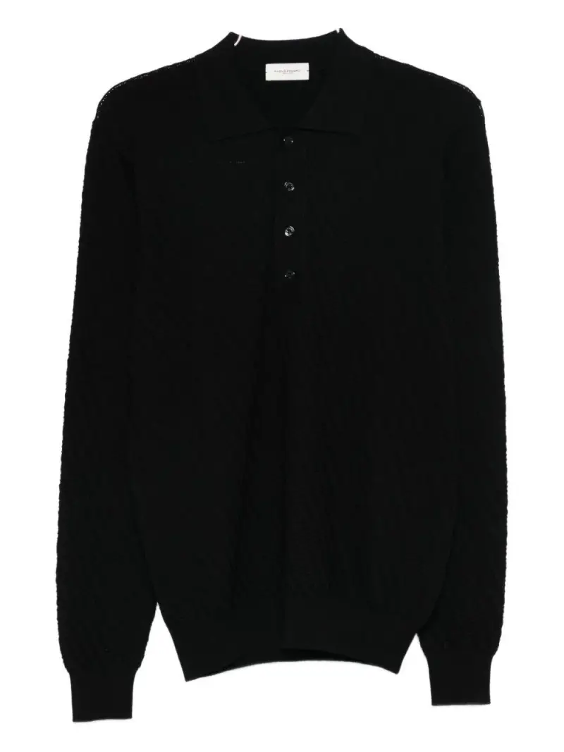 PAOLO PECORA Polo Nero 3872829