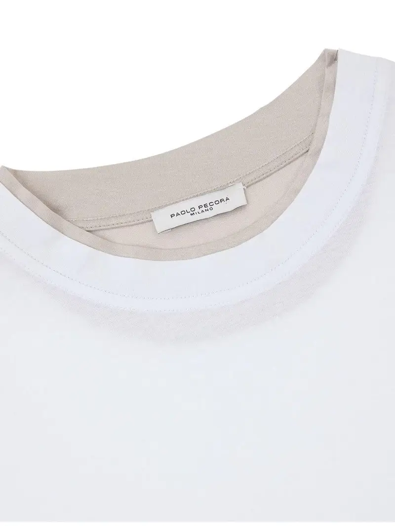 PAOLO PECORA T-shirt Beige 2781247 miniatura 3