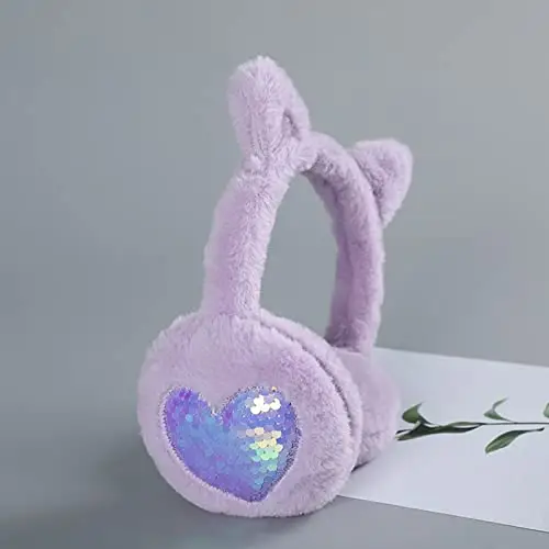 Paraorecchie Bambina Invernale Copriorecchie Unicorno Ragazze Fascia Scaldaorecchie Gatto Bimba Pelosa Pelliccia Donna miniatura 2