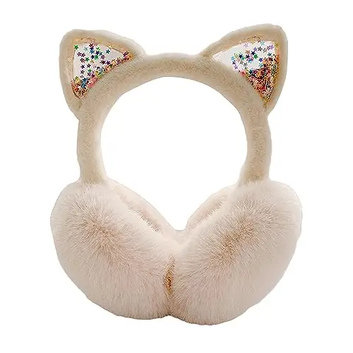 Paraorecchie Invernali per Bambini - Carino Unicorno Gatto Soffice Scaldaorecchie Peluche Termico Peloso Antivento