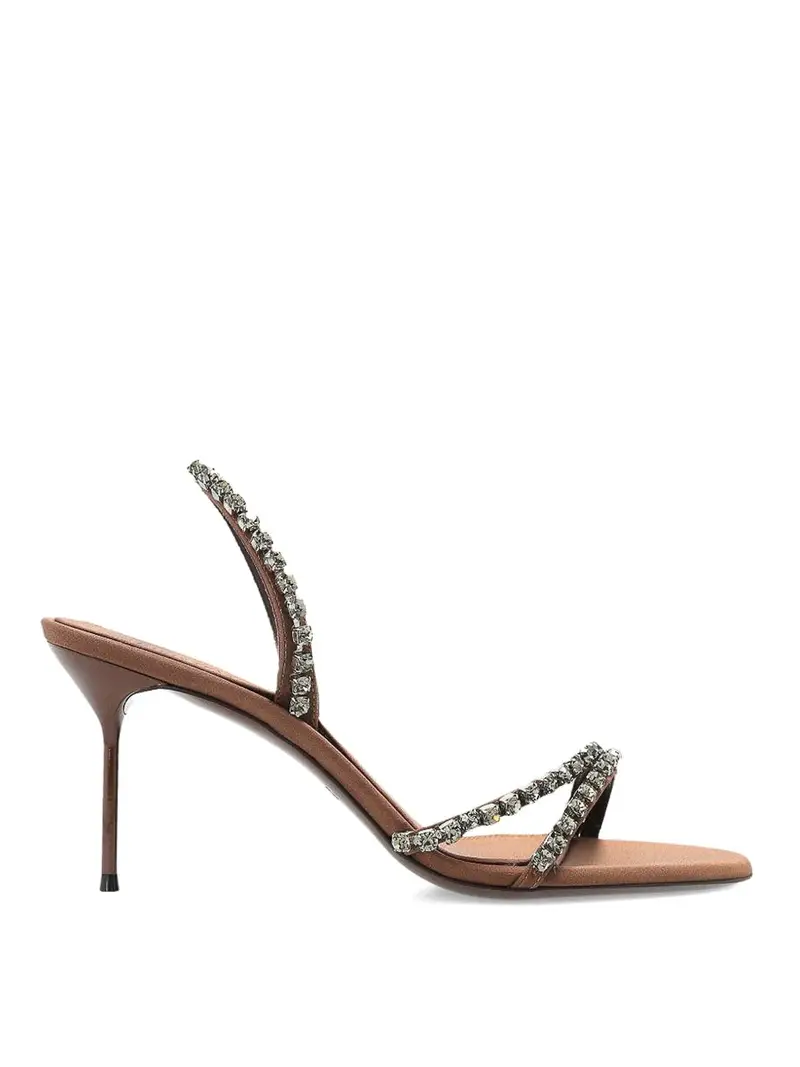 Sandali Con Cinturino Marrone