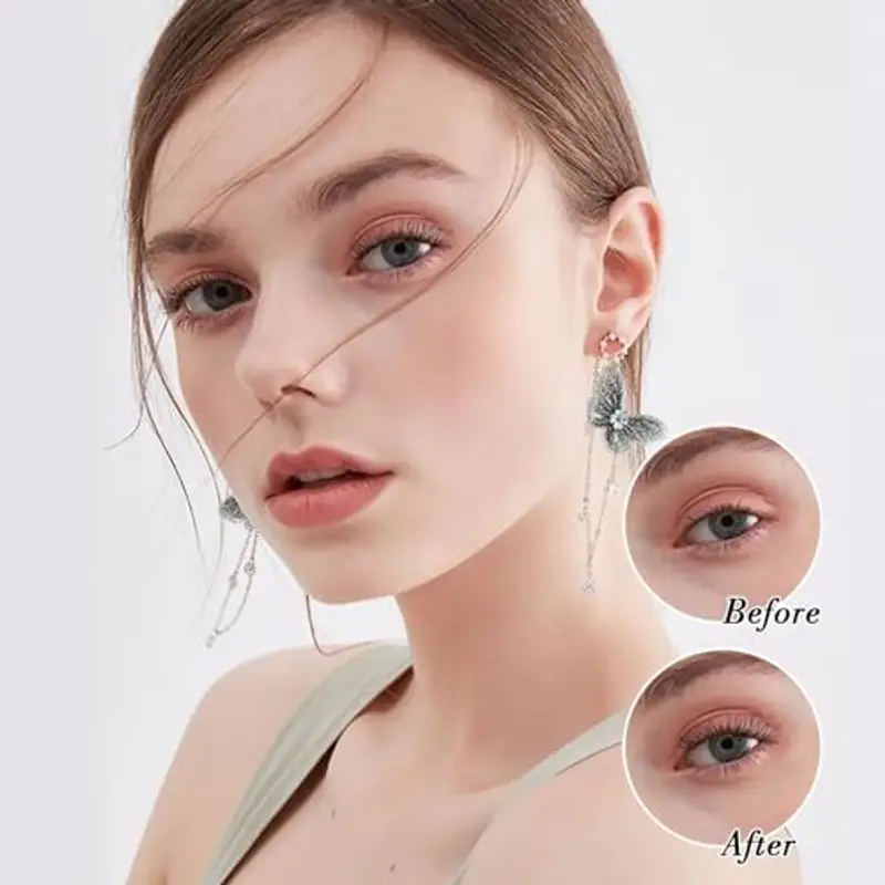 Parriparri Ciglia Finte Kit con Colla Naturali Extension Ciglia con Bond e Seal 200pcs 20D C Curl Ciglia Finte Cluster MIX 8-16mm Ciglia DIY Extension per Ciglia Set miniatura 3