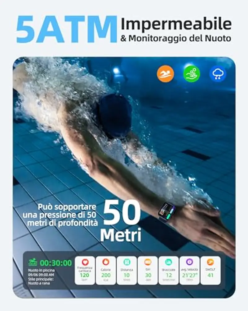 Parsonver Smartwatch Uomo Nero 945990 miniatura 2