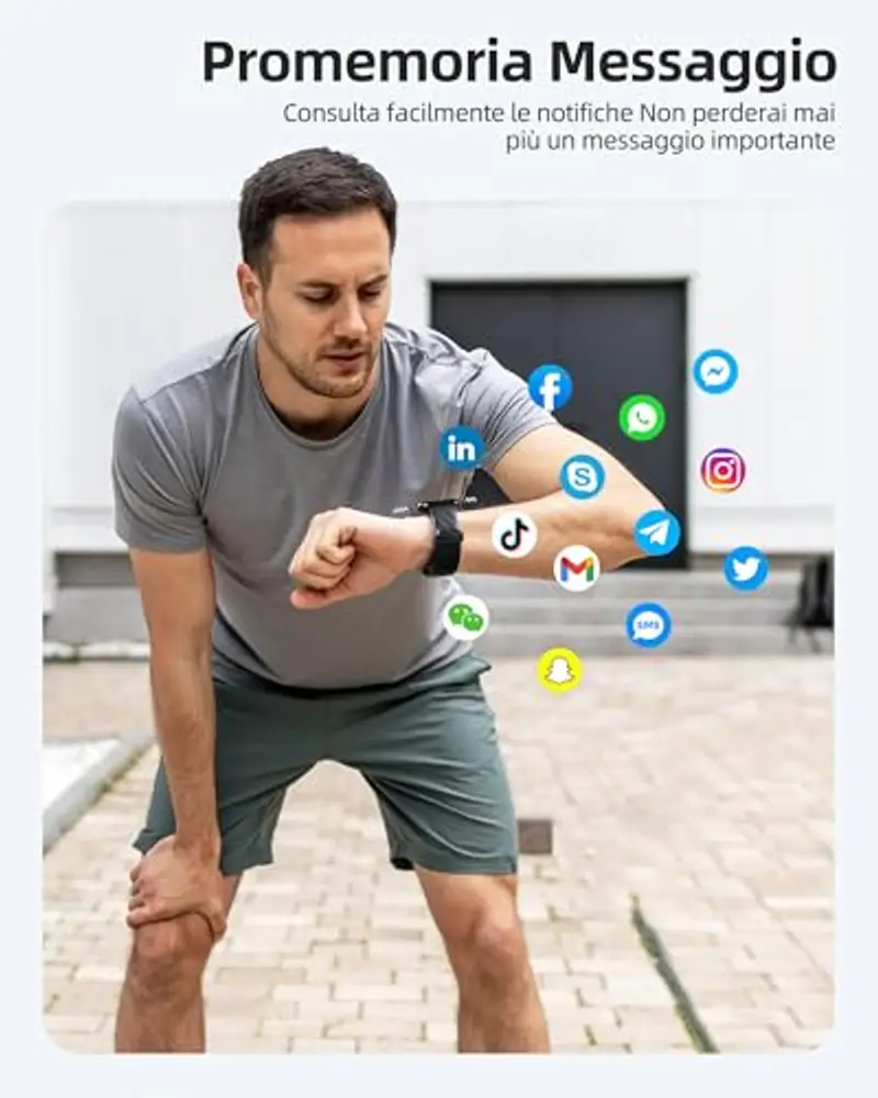 Parsonver Smartwatch Uomo Nero 945990 miniatura 3