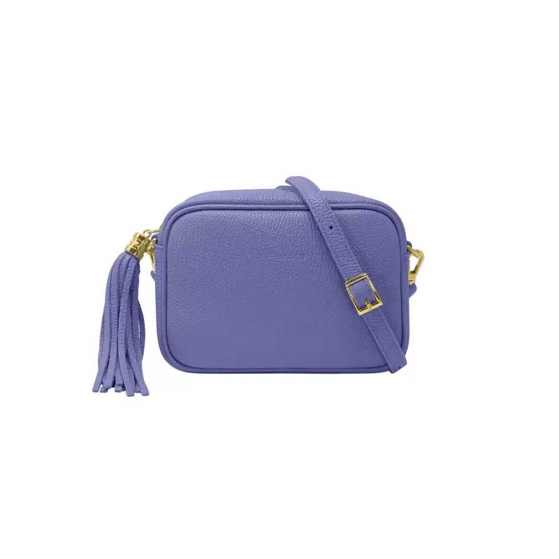 Borsa Donna a Tracolla Blu Fiordaliso, In Vera Pelle, Made in Italy, Anastasia Blu