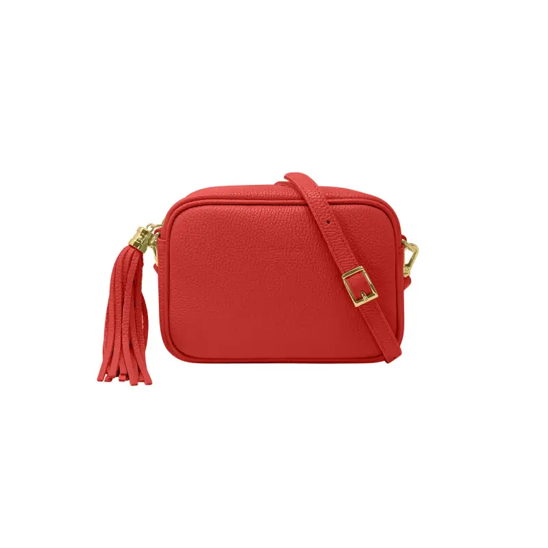 Borsa Donna a Tracolla Rosso, In Vera Pelle, Made in Italy, Anastasia Rosso