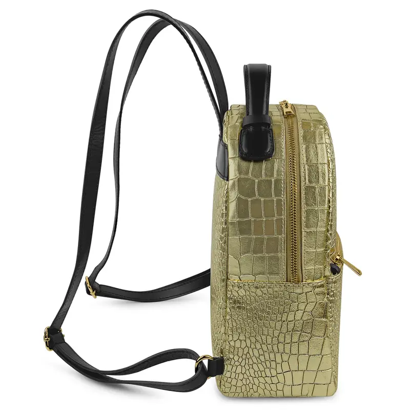 Zaino Donna, In Vera Pelle Grana Dollaro, Made in Italy, Modello Amelia Argento miniatura 3