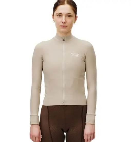 Mechanism Long Sleeve - maglia ciclismo manica lunga - donna Light Beige