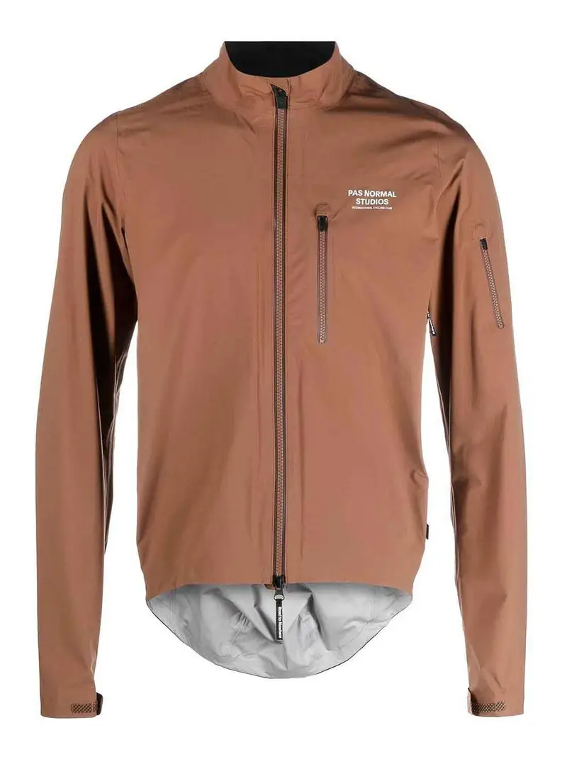 Giacca per ciclismo logo frontale Marrone