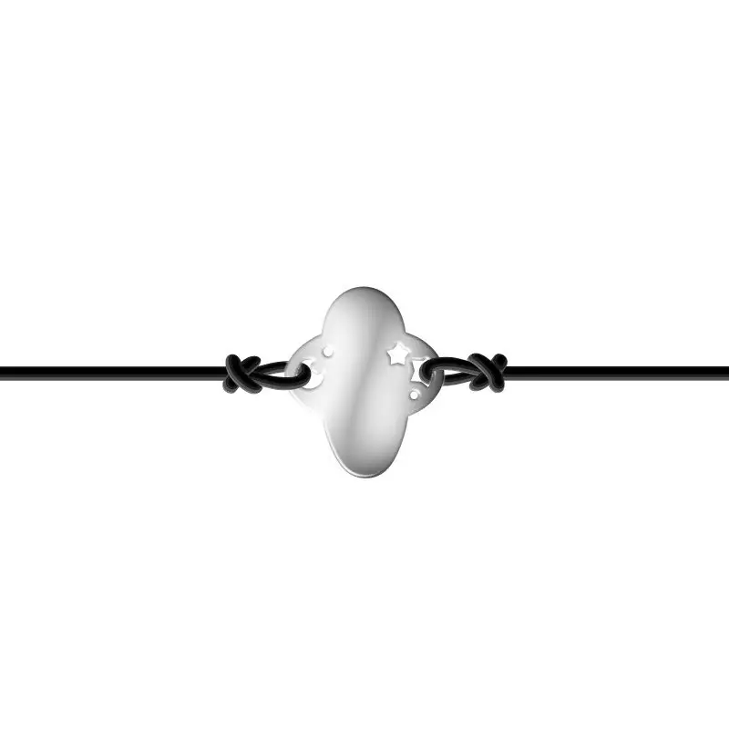 Bracciale in Argento con Laccio